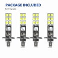thumbnail image 3 of Kit de 4 faros LED H1 6000k Super Blanco 80w para faros antiniebla y luces de conducción, 3 of 4