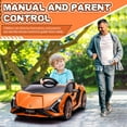 thumbnail image 2 of Gift for Kid! 2V Electric Ride On Car for Kids, Licensed Lamborghini Sian Powered Motorized Vehicles w/ Parent Remote Control, LED Lights Horn, 2 of 7