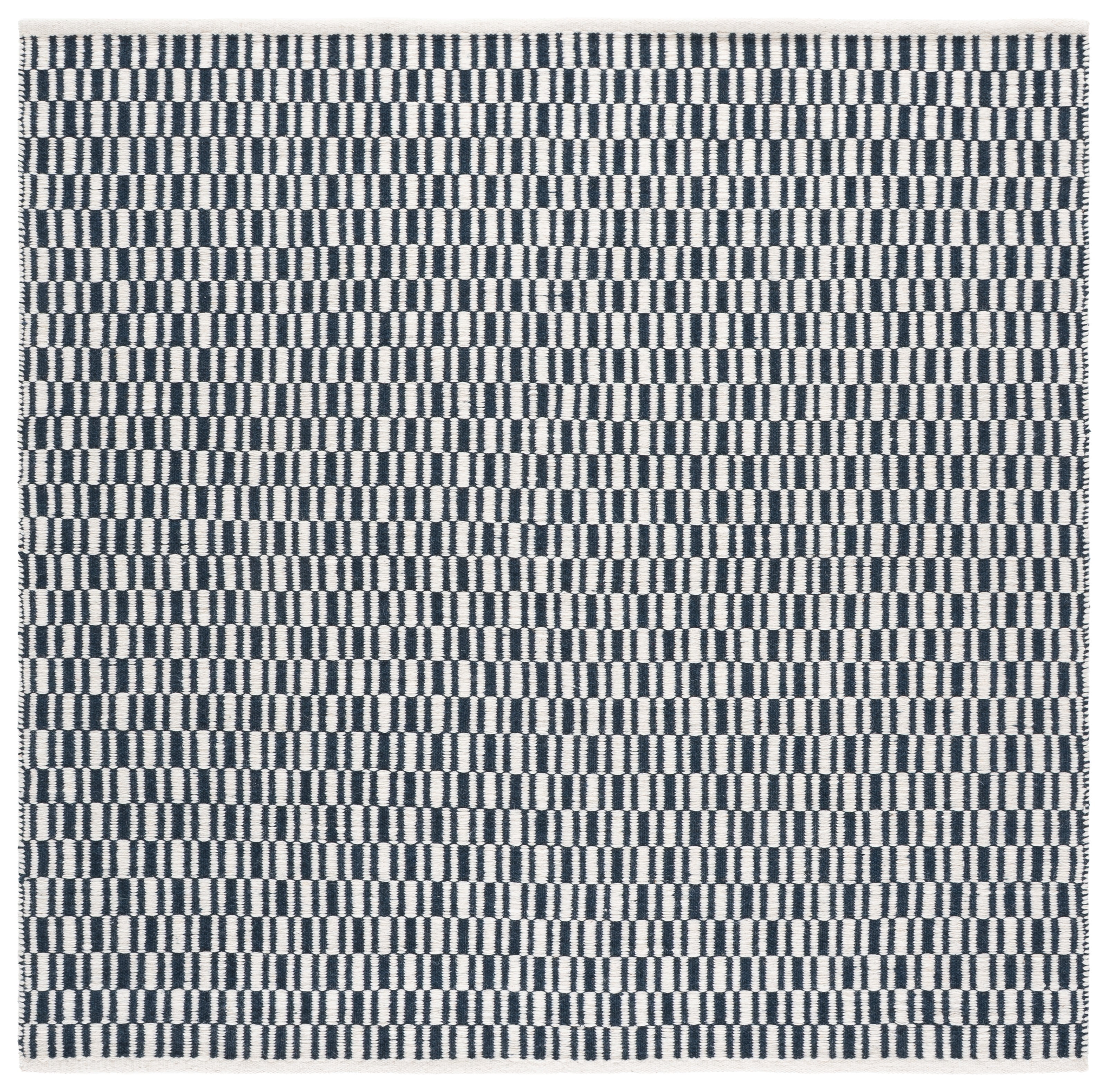 Safavieh Vermont Osmond Solid Color Area Rug, Navy/Ivory, 6' x 6' Square