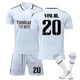 thumbnail image 1 of Nueva temporada 2022-2023 Real Madrid Fc Kits de camiseta de fútbol Uniformes de fútbol Conjunto de camiseta de fútbol para niños Hombres jóvenes-VINI JR. 20-Niños 26(140-150) BmatwkZeng Bmatwe Jersey, 1 of 2