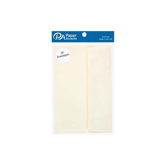 Envelope 5.25x7.25 25pc Cream