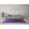 thumbnail image 3 of Ahgly Company Machine Washable Indoor Rectangle Oriental Blue Industrial Area Rugs, 2' x 3', 3 of 4