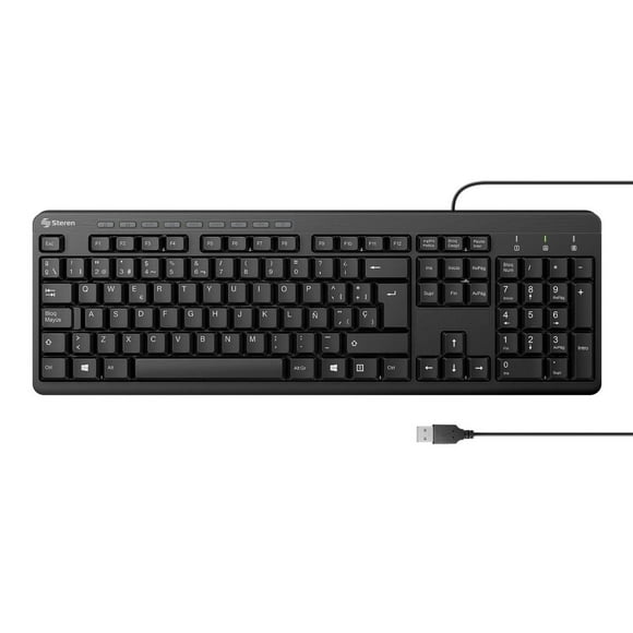 Teclado USB multimedia Steren COM-628
