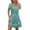 Bohemian Green, variant on Women's Casual A-Line Dress with Pockets Summer Beach Floral Tshirt Dress Short Sleeve Dress Flowy Sundresses
