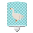 thumbnail image 1 of Carolines Treasures BB8076CNL Sebastopol Goose Blue Check Ceramic Night Light, 1 of 1