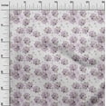 thumbnail image 2 of oneOone Cotton Poplin Pink Fabric Flower Watercolor Sewing Material Print Fabric By The Yard 56 Inch Wide, 2 of 4