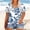 White, variant on Plus Size Shirts for Women Vintage Floral Print V-Neck Top Short Sleeve Loose Blouse Casual Summer Tops Trendy Outfits 2026