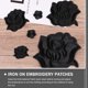 thumbnail image 3 of KAKOWELY 20Ud Parche Floral Negro Para Reparar Y Decorar Jeans Chaquetas Bolsas Y Sombreros, 3 of 8