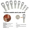 thumbnail image 3 of AIRIC 6 Gauge Wire Lugs 10pcs UL Heavy Duty Cable Lugs 6 AWG 1/4" Stud Cable Ends Tinned Copper Tubular Lugs Ring Terminal Connectors DIN 46235, 3 of 3
