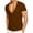 Khaki, variant on T-Shirt for Men Short Sleeve Deep V-Neck Solid Color Fashion Vacation Casual Tees
