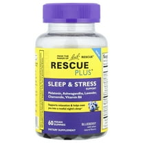 Rescue Slp Stress Sup Gmy Blubry - 60 ct