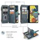 thumbnail image 4 of Case For Samsung Galaxy A51 4g Cover Wallet Durable Pu Leather Magnetic Flip Zipper Card Holder - Blue, 4 of 5