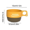 thumbnail image 3 of Vaso portátil de plástico para café o té con asa colgante, compacto, ecológico, de 13x6.5 pulgadas, en múltiples colores para acampar, hacer senderismo y uso al aire libre., 3 of 6