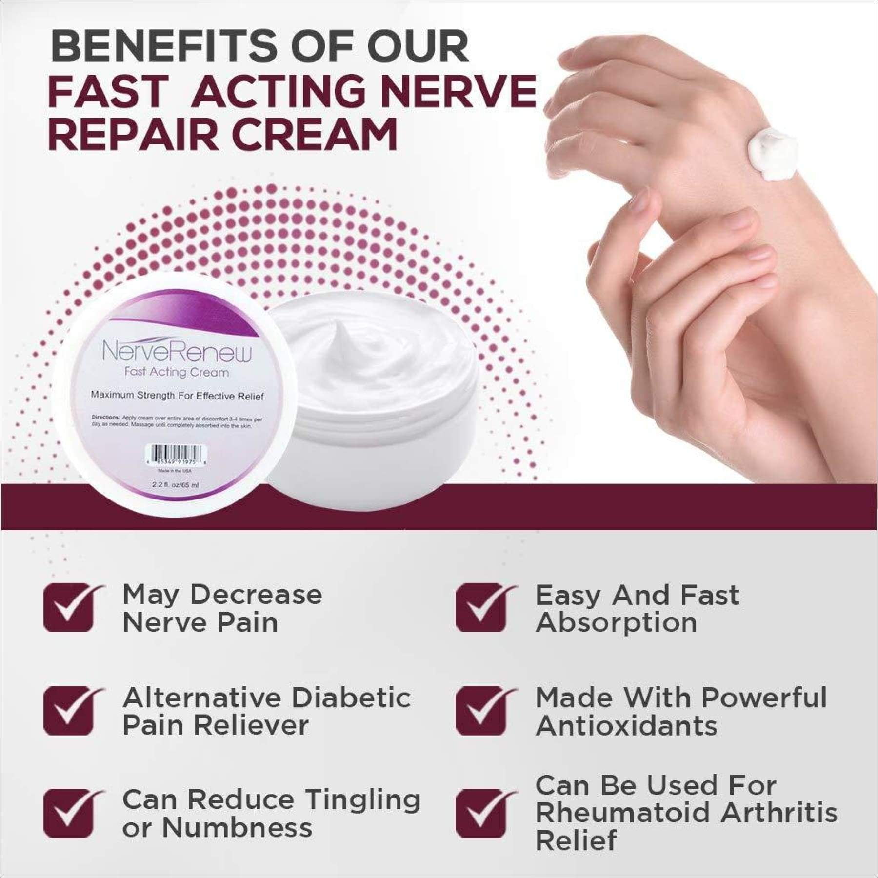 Buy Life Renew Cream Topical Nerve Pain Relief Formula