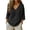 Black_#04, variant on Linen Tops for Women 2026 Summer V Neck 3/4 Sleeve Gauzy Shirt Casual Loose Gauzy Blouse Beach Boho Tee Shirt,Black M