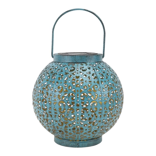 Solar Energy Outdoor Hanging Lamp Hollow-Out Hanging Lantern Courtyard LED Lamp