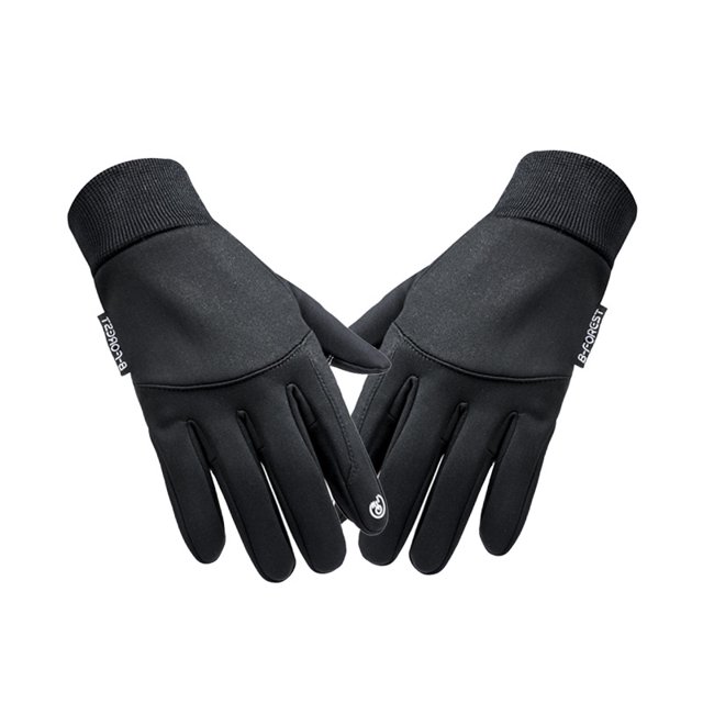 Guantes de terciopelo para deportes al aire libre, de otoño e invierno, para hombres y mujeres, con pantalla táctil, cálidos, resistentes al agua y al viento