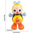 thumbnail image 3 of Light-Up Musical Dancing Bee Decor - Rotating Flashing LED Figure Home Desktop Ornament Electronic Animated Novelty Gift Item, 3 of 8