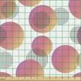 thumbnail image 2 of Ambesonne Modern Fabric by the Yard Upholstery, Futuristic Memphis Design, 10 Yards, Coral Pink and Grey, 2 of 5