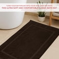 thumbnail image 4 of RIVERSIDE 2 Pack Brown Bath Mats 21x34 Soft and Absorbent Cotton Bathroom Rugs Set, 4 of 8