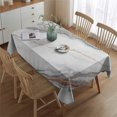thumbnail image 2 of White Marble Copper Line Pattern Rectangle Tablecloth 60"x84",Waterproof Polyester Rectangle Table Cloth, Wipeable Spillproof Polyester Tablecloth for Dining, Camping, Indoor and Outdoor, 2 of 5