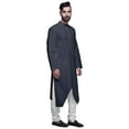 thumbnail image 3 of Atasi Kurta de Designer pour Garçons en Coton Uni Boutonnée Kurta Indienne pour Hommes, 3 of 4
