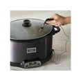 Weston Electric 2in1 Indoor Smoker & Slow Cooker, 6 Quart, Black, 03