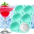 thumbnail image 5 of 6.5x4.5in 6-Cavity Silicone Ice Ball Maker - BPA-Free Sphere Ice Mold for Whiskey/Cocktails, Freezer-Safe & Easy Release Tray (Green)​, 5 of 5