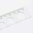 thumbnail image 4 of Uxcell 10pcs Straight Plastic Ruler 15cm and 18cm Metric Plastic Clear Measuring Tool Hollow Design with Wavy Line, 4 of 7