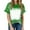 B89 Green Womens Summer Tops Clearance Under $5, variant on Summer Xqxayjr Short Sleeve Plus Size T-Shirts for Womens Summer Under $5 Dressy Casual Sublimation Blanks Bleached Tunic Tops Round Neck Basic Trendy Spring Tops Gifts for Mom