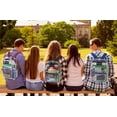thumbnail image 6 of Clear Transparent Heavy Duty Waterproof Stadium Approved Unisex Backpack with Colored Trim and Mesh Side Pockets in Green, 6 of 9