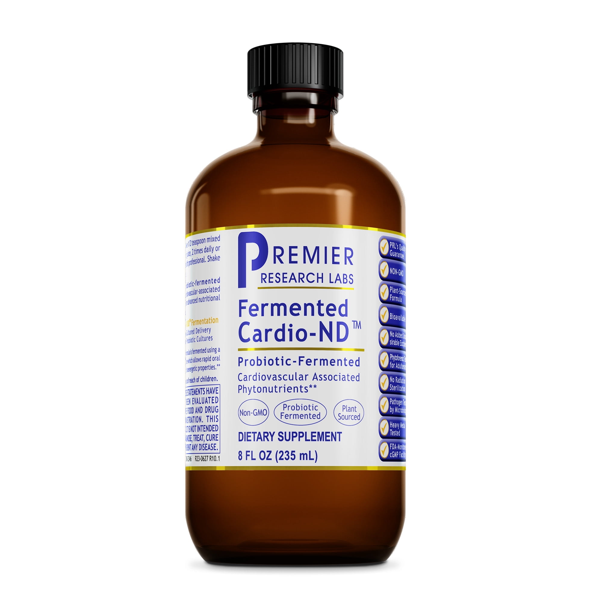 Premier Research Labs Cardio-ND - Cardio Heart Health Support - With Hawthorn Berries, Green Tea Extract & Probiotics - Probiotic Supplement - Vegan Friendly - 8 Fl oz