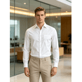 thumbnail image 2 of Men's Dress Shirts Casual Long Sleeve Business Office Wear Top Regular Fit Button Down Shirts Formal Wedding Blouse, 2 of 5