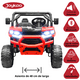 thumbnail image 3 of Montable Eléctrico para Niños Tractor 6x6 Caja de Vuelco Atomática Luz y Sonido Bluetooth 12v - Rojo, 3 of 8