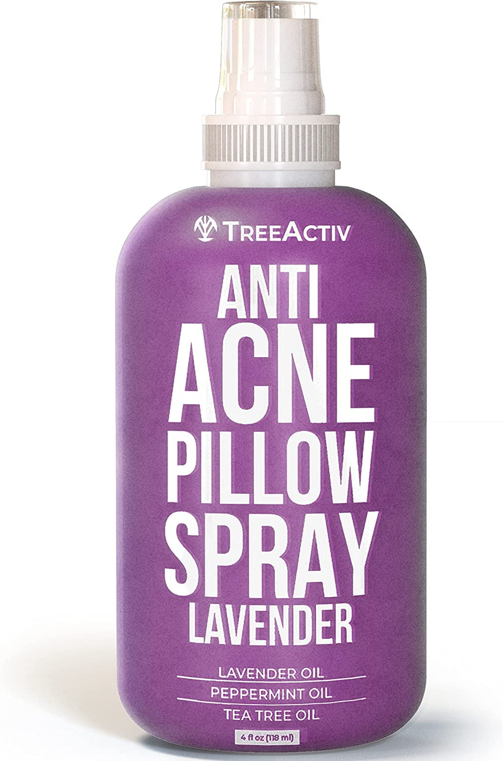 TreeActiv AntiAcne Pillow Spray Lavender, 4oz, Refreshing Fabric Mist