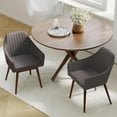 thumbnail image 4 of Costway Ensemble de 2 Chaises de Salle à Manger Chaises d'Appoint Rembourrées avec Dossier Rembourré Confortable Gris, 4 of 10