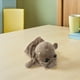 thumbnail image 3 of Marioneta de mano de hipopótamo: peluche suave, juguete interactivo educativo para niños, juegos, teatros, color marrón., 3 of 8