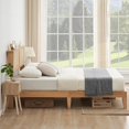 thumbnail image 4 of EDTara Rattan Bed Frame with LED Lights,Natural Rattan Headboard, Solid Wood Foundation with Silent Slats, Platform Full Size Bed Frame, Noise-Free, No Box Spring Needed, Easy Assembly, 4 of 8