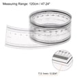 thumbnail image 2 of Unique Bargains 2pcs Film Flexible Ruler 120cm 0.1mm Scale with R Angle & Width Lines PET Plastic Folding Straight Ruler, 2 of 6