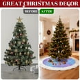 thumbnail image 5 of Sanmadrola Christmas Tree Skirt, 36 inch Thick Colorful Velvet Christmas Tree Skirt with Starry Sequin and White Plush Faux Fur Trim Border Decor for Xmas Holiday Party Decorations Ornaments, 5 of 8