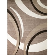 Rio Collection - Beige Abstract Premium Area Rug by Rug and Decor 2x3 Scatter Rug