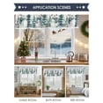 thumbnail image 6 of Winter Snowman Valances for Windows, 54 x 18in, Christmas Tree Snowflakes Xmas Rod Pocket Kitchen Valance Curtain Light Filtering Window Treatments for Living Room Bedroom, 1 Panel, 6 of 7