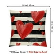 thumbnail image 4 of nygtbtfer Decorative Throw Pillow Set of 2, Black White Stripes Porch Outdoor Home Decor, Anniversary Wedding Couch Cushion Case White, 4 of 7