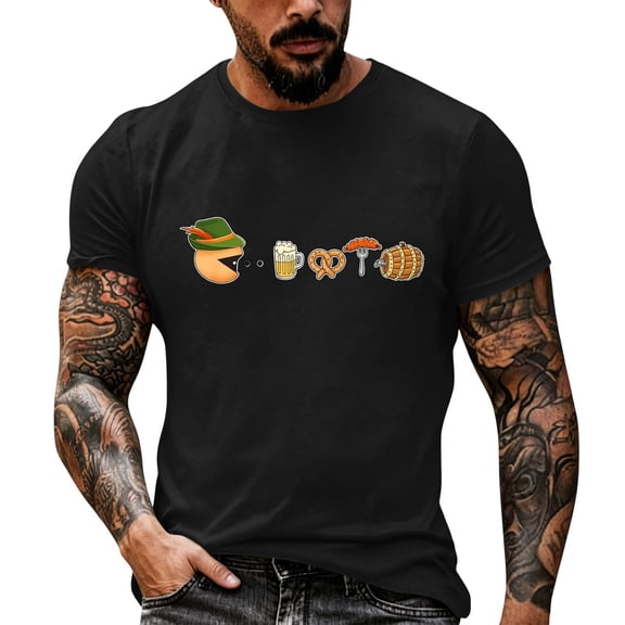 Oktoberfest Shirt Men Oktoberfest German Tshirt Funny German Bavarian Beer Shirts Beer Lover Short Sleeve Tee
