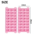 thumbnail image 2 of Paquete de 2 bandejas de hielo de silicona con forma de pata de gato y tapa extraíble, moldes de cubitos de hielo flexibles de fácil liberación para congelador, 2 of 6