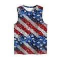 thumbnail image 4 of Wiyuqeen Womens Stars Striped Tank Tops Sleeveless Sparkly Party Shirts Crew Neck 4th of July Tanks Loose Fit Tanks Plus Size USA Tanks, 4 of 4