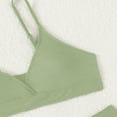 thumbnail image 4 of Kids Girls Tankinis Two Pieces Swimsuits Hawaiian Beach Sport Solid Color Bathing Suit Set for 8-14 Years, 4 of 5