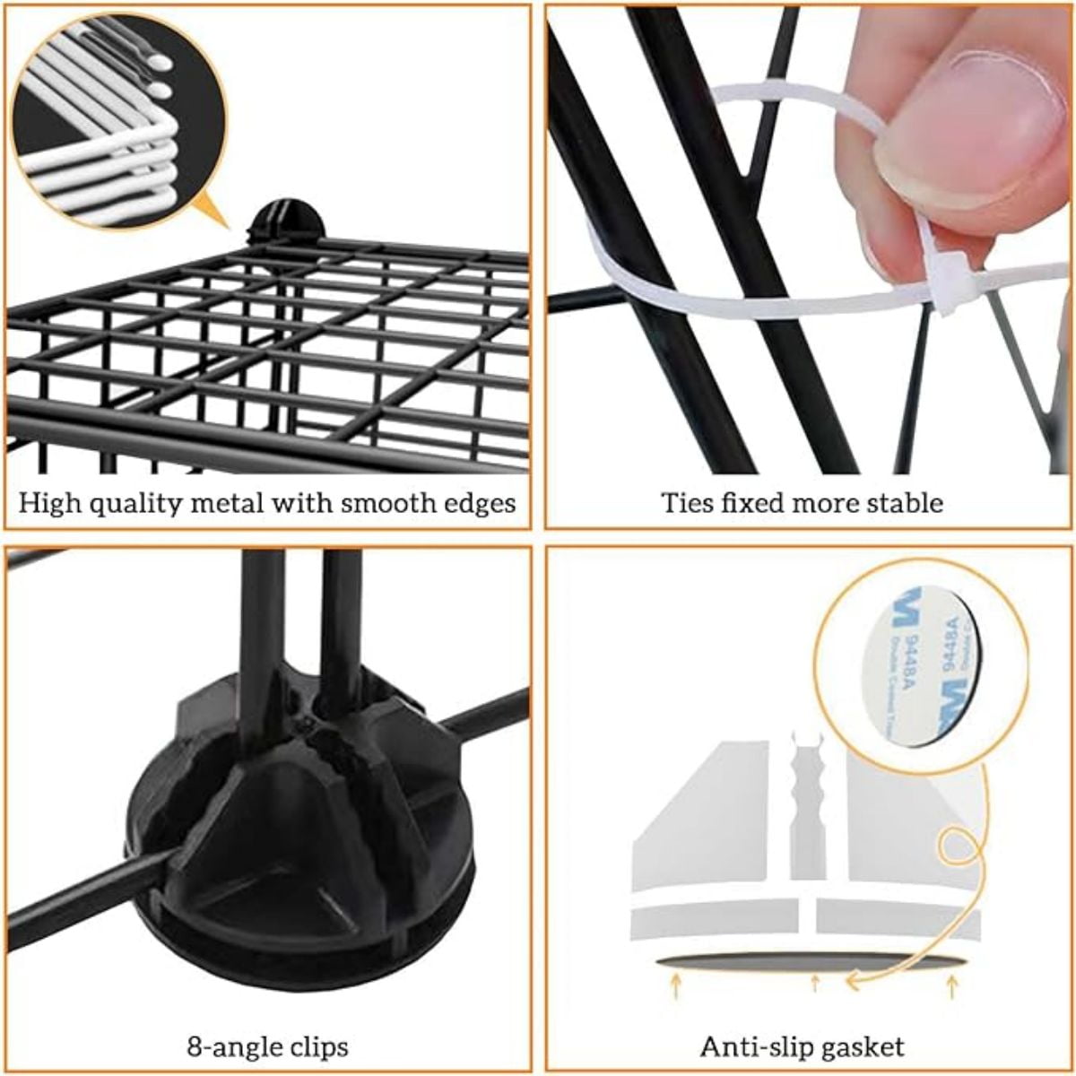 Aqwiopr 16-Panel Metal Pet Playpen Puppy Playpen with Door - Foldable, Indoor/Outdoor Use - 1 Pack