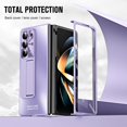 thumbnail image 2 of for Samsung Galaxy Z Fold 5 Slim Case with Screen Protector, All-Inclusive Slim PC Back Case Kickstand Camera Lens Protector Phone Case for Z Fold 5 2023 Purple, 2 of 14