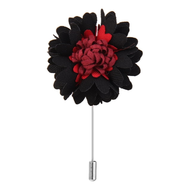 Lazos Pin Boutonniere Broche de Flores Hecho de Joyería Decorativa para Hombres Salvador Tie Pin de la solapa